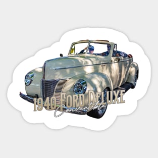 1940 Ford Deluxe Convertible Sticker